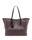 Marlborough Iphis-Print Tote Bag, Purple/Multi