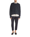 Single-Pleat Peg Pants