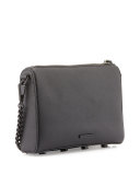 Avery Saffiano Crossbody Bag, Black