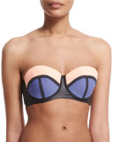 Timbers Colorblock Underwire Bandeau Swim Top