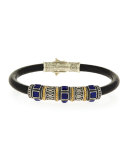 Blue Lapis Etched Bracelet