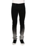 Degrade Slim-Fit Denim Jeans, Black