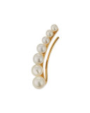 Graduated Pearl Single Left Ear Cuff