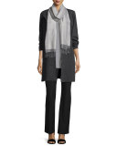 Long Silk Jersey Tunic, Pewter