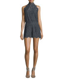 Jemmie Floral-Lace Romper