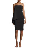Paris Tailoring Column Dress, Black