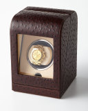 Ostrich-Print Single Watch Winder