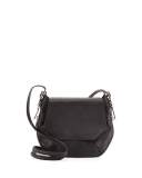 Bradbury Small Flap-Top Crossbody Bag, Black