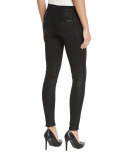 Stark Moto Coated Skinny Jeans, Noir
