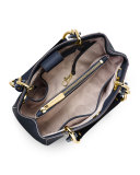 Cynthia Small North-South Satchel Bag, Navy