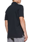 Short-Sleeve Jersey Polo, Navy
