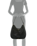 james street mason leather hobo bag, black