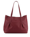 Ondine Calf Tote Bag, Bordeaux