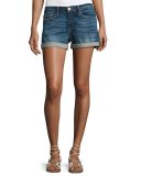 Le Cutoff Cuffed Denim Shorts, Plummer