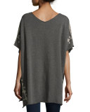 Shobah Long French Terry Poncho