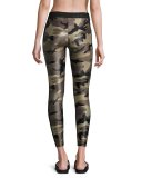 Hammer Cropped Performance Leggings, Camouflage