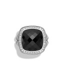 Albion Ring with Onyx and Diamonds