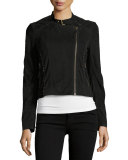 Badru Studded Moto Jacket, Caviar