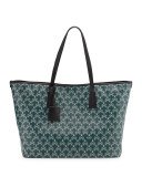 Marlborough Iphis-Print Tote Bag, Dark Green