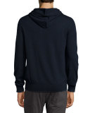 Merino Wool Pullover Hoodie, Navy