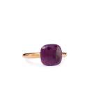 Nudo Rose Gold & 9mm Amethyst Ring, Size 6.5