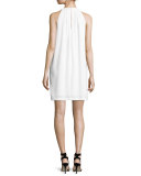 Tristyn Sleeveless Keyhole Dress, White