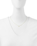 K Initial Pendant Necklace with Diamond