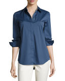 Brody Long-Sleeve Poplin Blouse