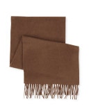 Arran Tartan Cashmere Muffler Scarf, Mink