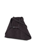 Ai Python Medium Shoulder Bag, Black