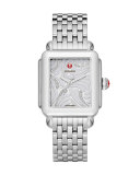 18mm Deco Diamond Swan Watch Head in Stainless Steel
