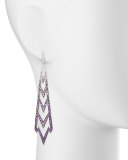 18K Lady Stardust Earrings in Ombre Purple