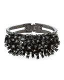 Crystal Firework Cuff Bracelet, Black