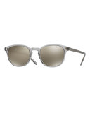 Fairmont Mirrored Square Sunglasses, Gray