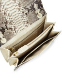 Python Small Tassel Crossbody Bag, Cream