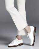 Metro Patent Leather Oxford, Bianca