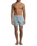 Guillauche Ball Printed Swim Trunks, Green
