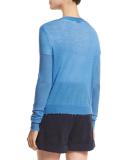 Raw-Edge Cashmere Sweater
