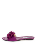 Neave Floral Suede Slide Sandal, Madeline