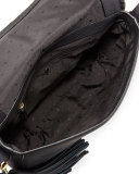 anderson way lietta leather crossbody bag, black