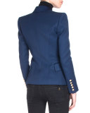 Classic Double-Breasted Blazer, Marine