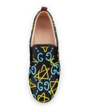 Dublin GucciGhost Leather Slip-On Sneaker