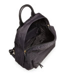 Ella Quilted Nylon Backpack, Black