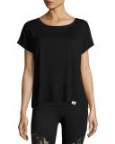 Serenity Cutaway-Back Tee, Black