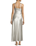 Antique Silk Nightgown, Silver