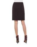 Zip-Pocket Pencil Skirt, Caimito
