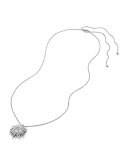 30mm Starburst Diamond & Prasiolite Pendant Necklace