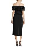 Costa Brava Off-the-Shoulder Midi Dress