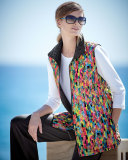 3/4-Sleeve Terry Top, Petite  