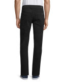 The Straight Washed Jeans, Black